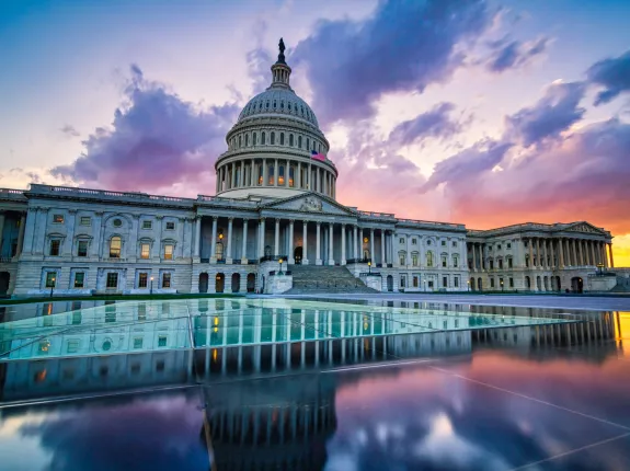 Capital Building at dusk