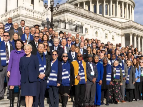 ZERO Advocates on Steps Capitol Hill