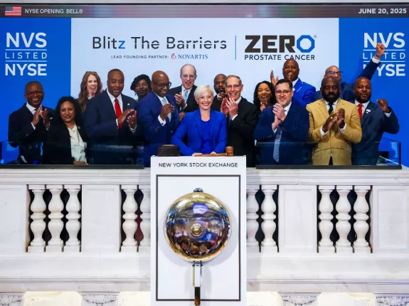 ZERO Team & Novartis at NYSE Bell Ringing Podium