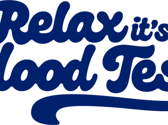Relax It's a Blood Test Logo