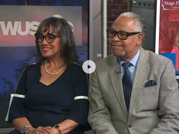 Couple onf news segment talking about prostate cancer