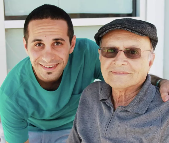 Ryan Pessah and his dad Benjamin