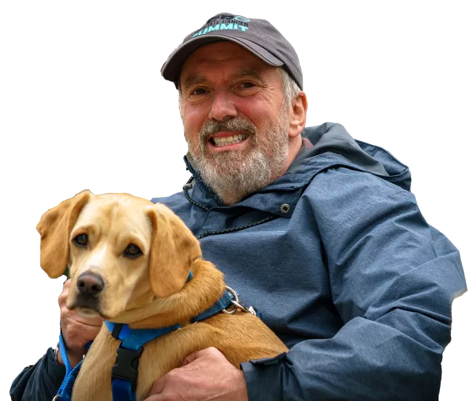 ZERO Champion Ted Healy and his dog