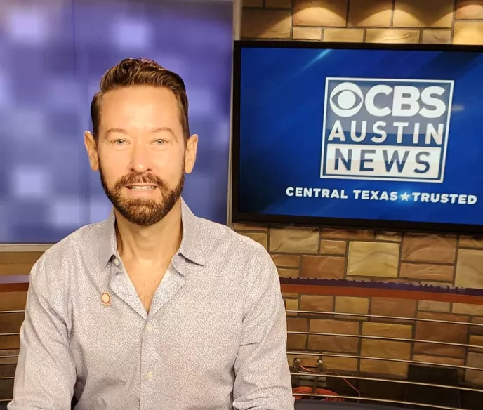 ZERO Champion Chris Hartly speaking on CBS News Austin