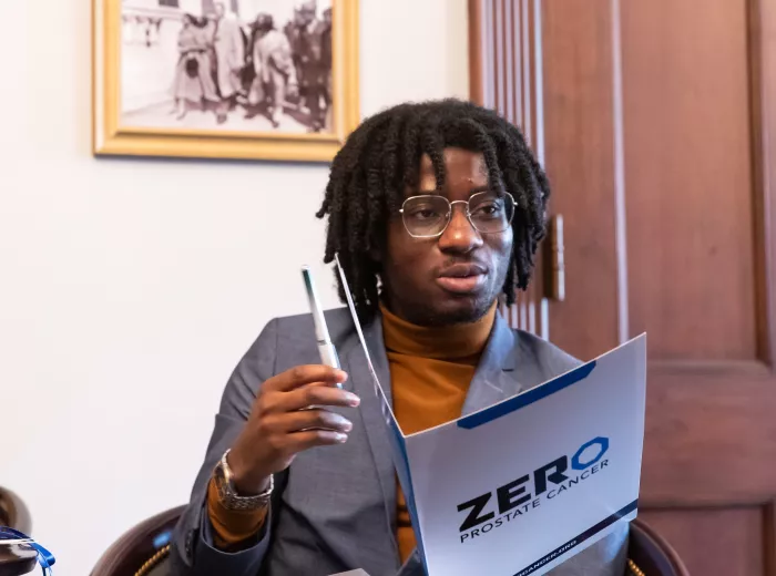 Young African American man at ZERO Prostate Cancer Summit