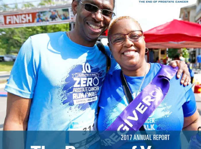 Cover of a report with an image showing an African American couple attending a ZERO event