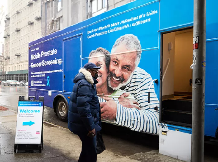 Mt. Sinai's mobile screening bus