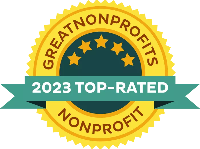 Greatnonprofits.org 2023 Top-Rated Charity logo