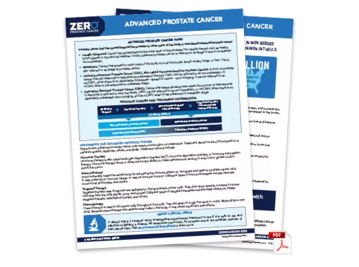 PDF Preview: Advanced Prostate Cancer One-Pager