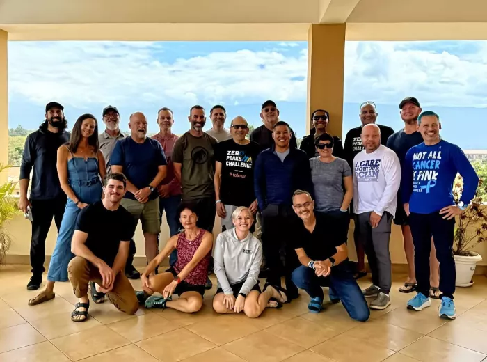 Group photo of all hikers for Kilimanjaro 2025 Hike