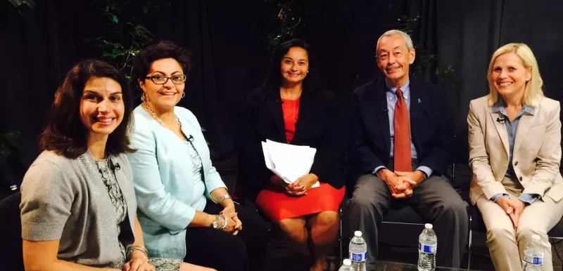 The panelists for the blogger summit