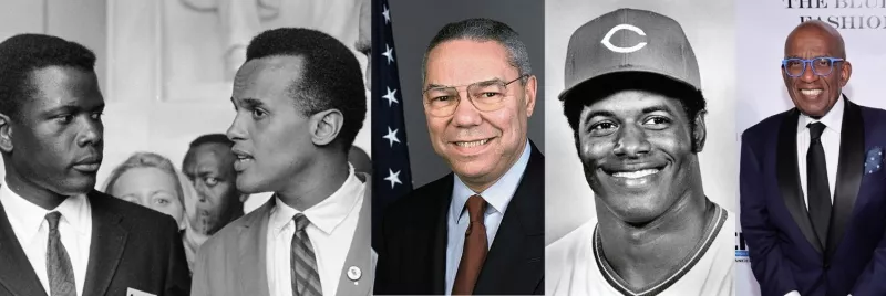 Sidney Poitier, Harry Belafonte, Colin Powell, Ken Griffey Sr., and Al Roker