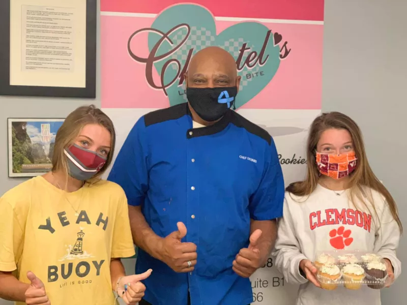 Dennis Stanley at Chantel's Bakery