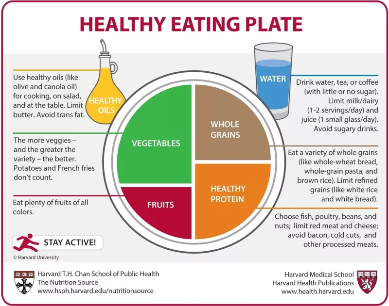 Healthy eating plate