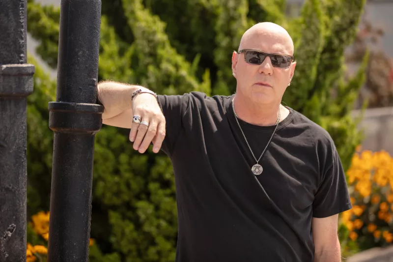 Jay Jay French posing in the sunshine