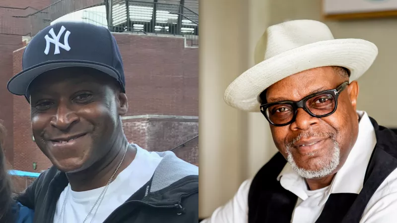 Two dads in separate images side by side