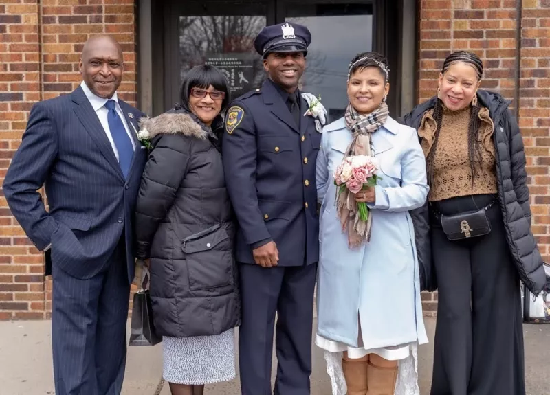 Rallie Settles with his family in New Jersey