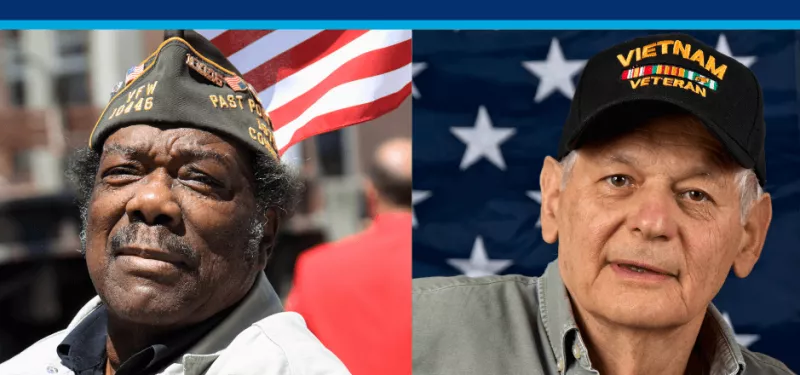 Two American war veterans 