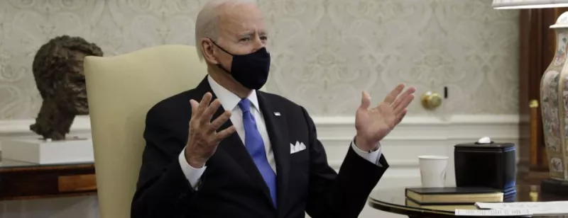 Joe Biden with a face mask