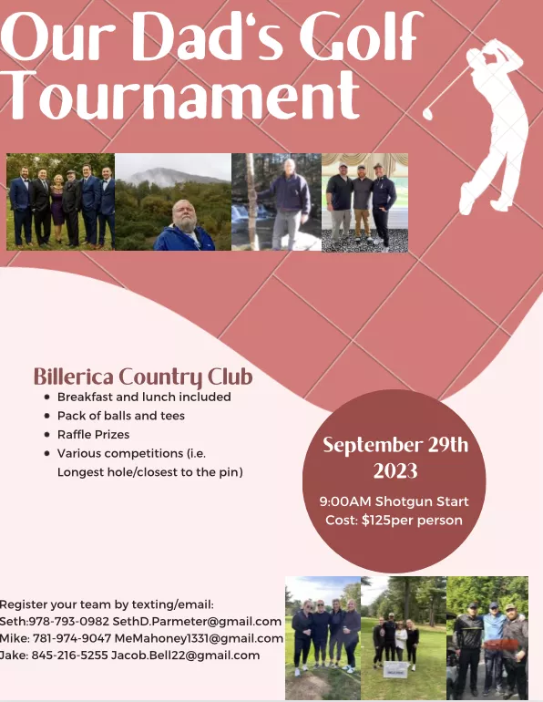 Flyer: Our Dad's Golf Tournament