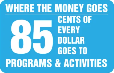 Where the money goes infographic
