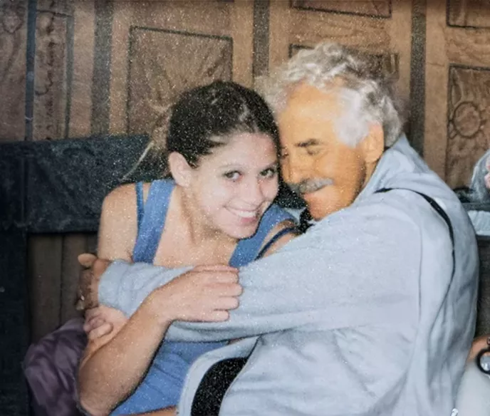 Sarah Bousquet and Dad