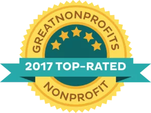 2017 Top Rated Nonprofits awards badge