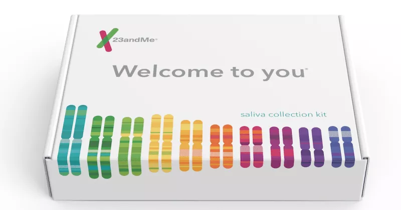 23andMe saliva testing kit