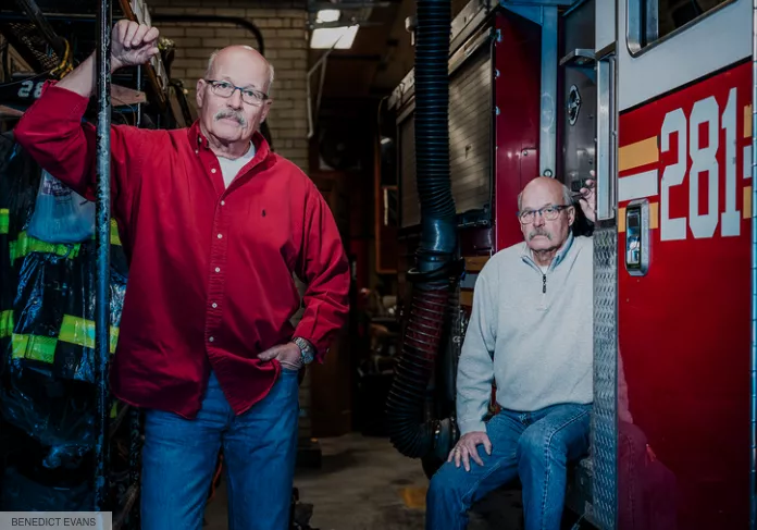 Twin firefighters Paul and Phil Malenczak