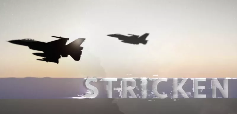 Two war airplanes in the sky