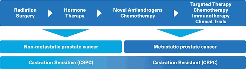 Chart: Prostate Cancer and Treatment Progression