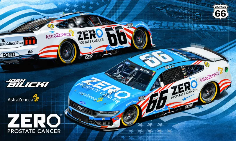 ZERO Prostate Cancer and Astrazeneca Nascar Race Car