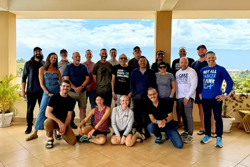 Group photo of all hikers for Kilimanjaro 2025 Hike