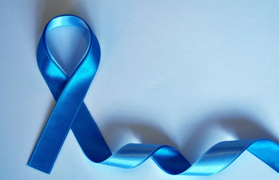 Blue ribbon - symbol of prostate cancer
