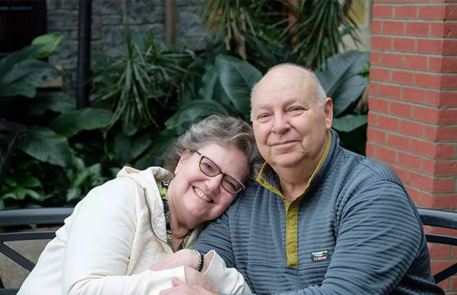 Prostate cancer patient, Mark Hagenbuch, and his wife