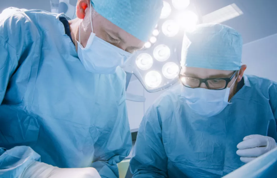 Two surgeons in an operation room