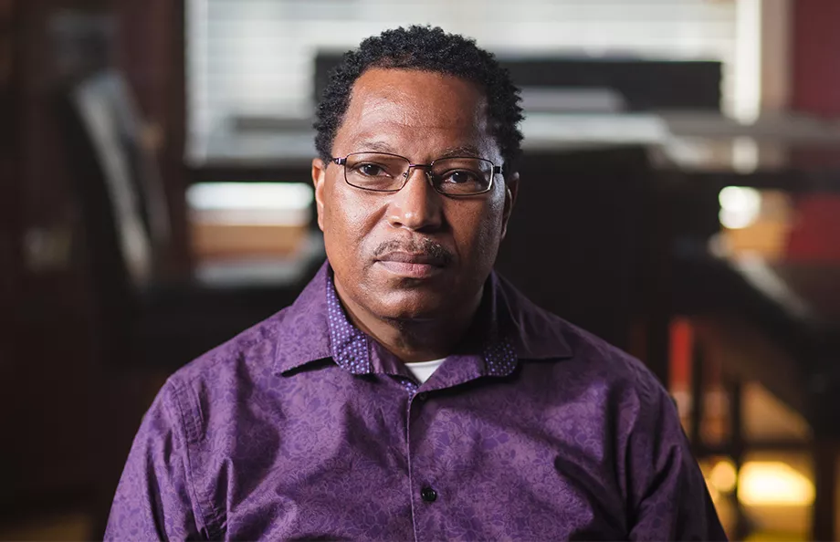 Prostate cancer patient, Tony Minter