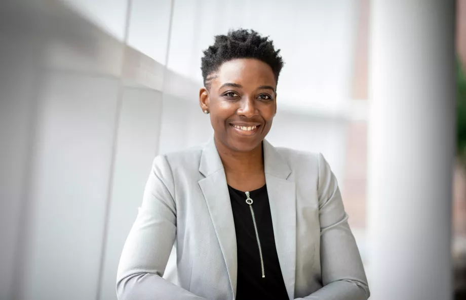 Picture of a woman smiling at the camera